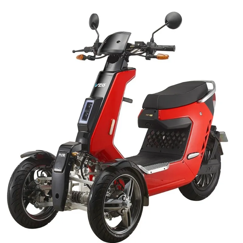 Super cool electric 3-wheel 72V 2000W motorcycle, front 2-wheel box scooter
