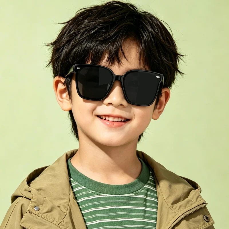 2026 Fashion Brand Kids Sunglasses Child Black Sun Glasses Anti-uv Baby Sun-shading Eyeglasses Girl Boy Sunglass