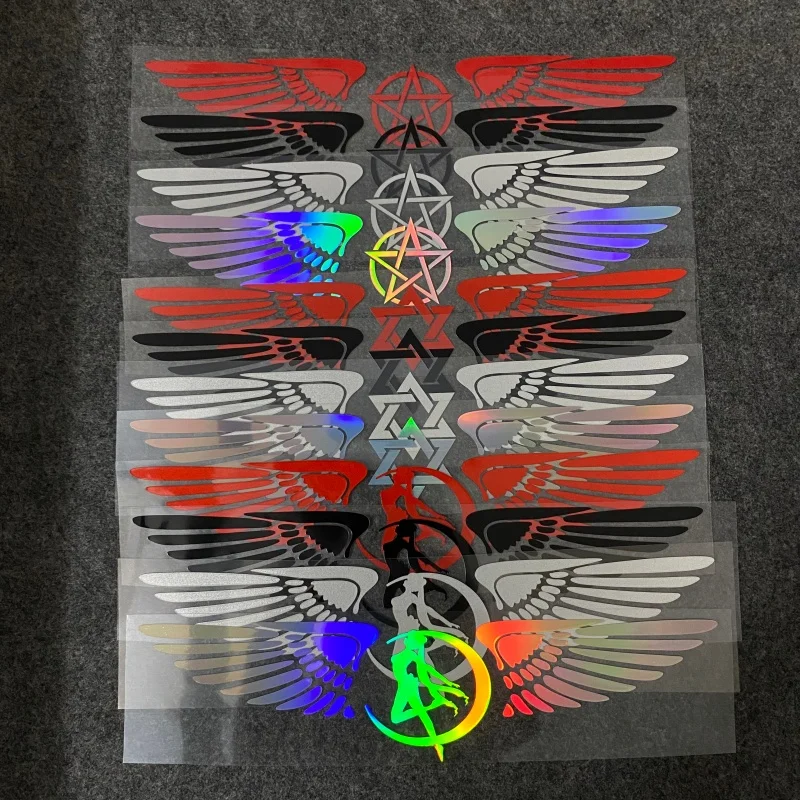 

Motorcycle stickers, helmet stickers, car stickers, personalized wings modification decoration decals motorcycle accessories