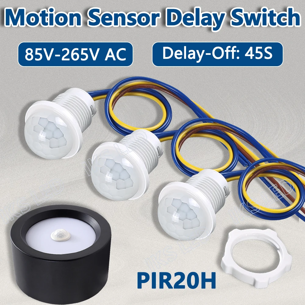 

Max.40W Mini Closet PIR Sensor Detector Smart Switch 110V220V PIR Infrared Motion Sensor Detection Automatic Sensor Light Switch