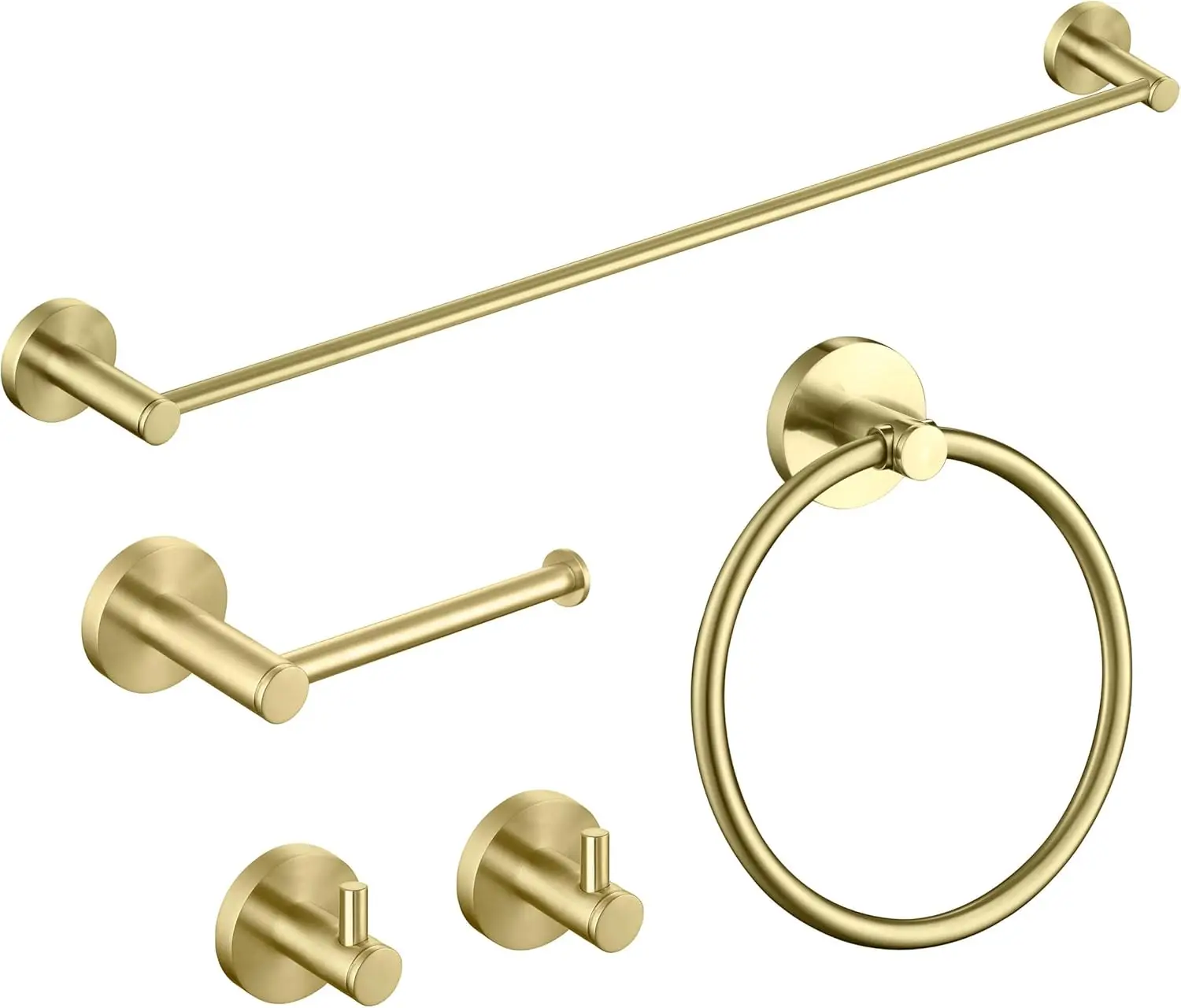 Circular Bathroom Hardware Set 5-Piece | 24