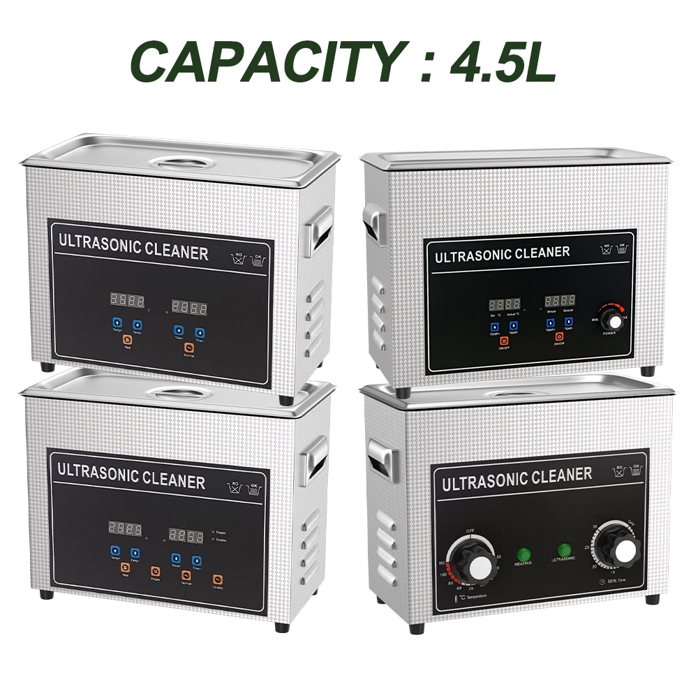 

4.5L Ultrasonic Jewellery Cleaner Machine 220v EU Plug Ultrasonic Bath for Glasses Dental Cleaning Ultrasonidos Limpiador