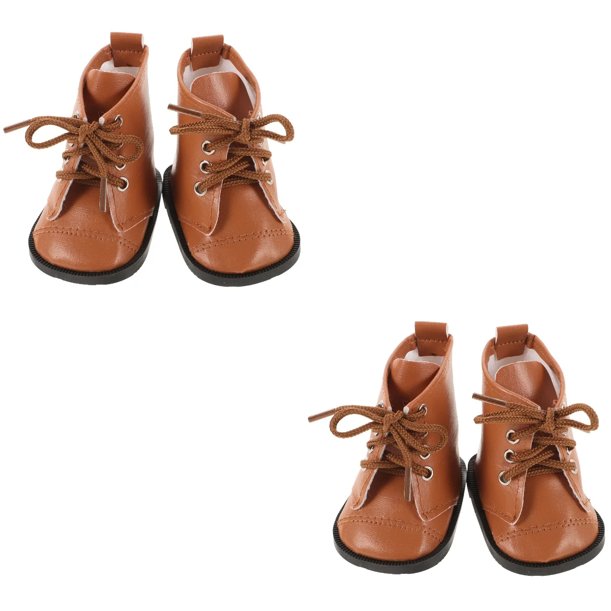 

2 Pairs Dress up Toy Making Accessories Boots Kids Toys Mini Shoes Cloth Decor Little Girl Tap Child