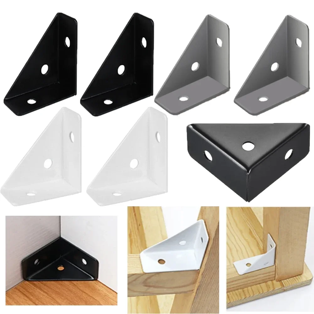 5 multifunctional corner codes fixed on iron furniture, right angle brackets used for cabinets, tables and chairs, wood