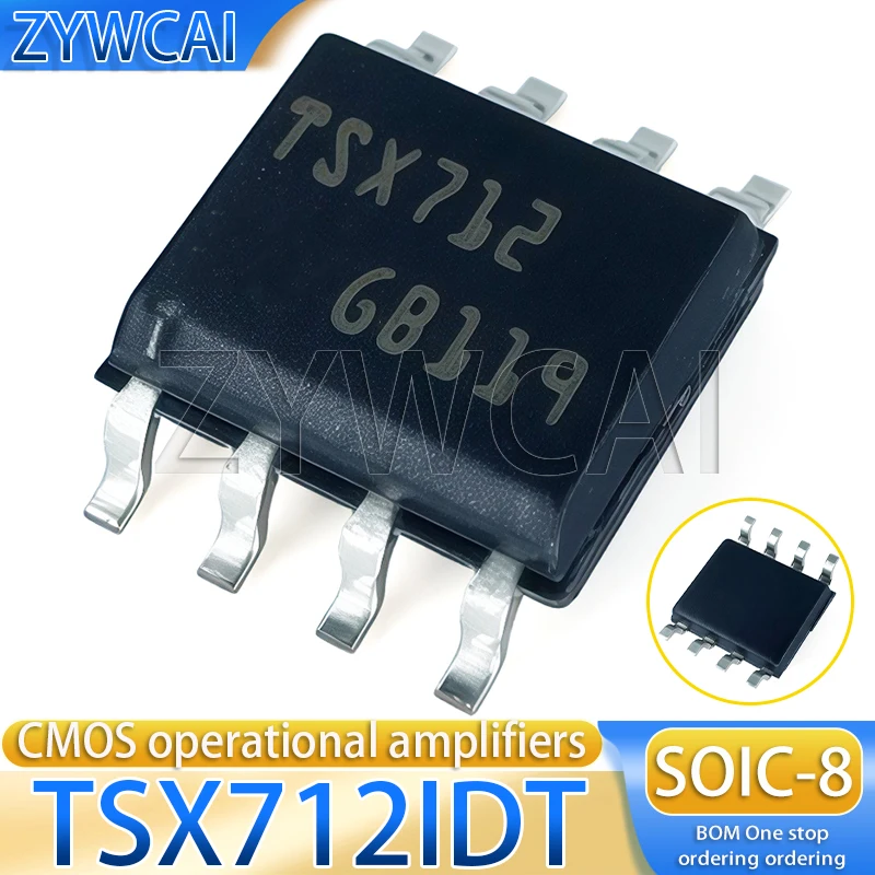 TSX712IDT TSX712 SOP-8 TSX712ID Stromsparender, präziser Rail-to-Rail-2,7-MHz-16-V-CMOS-Operationsverstärker-Chip – Detail 1