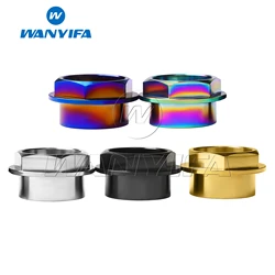 Wanyifa Front Wheel Axle Flange Titanium Nut M25 Pitch 1.25 for DUCATI Panigale V4 V2 1199 1299 Streetfighter V4 V2 Spindle Bolt