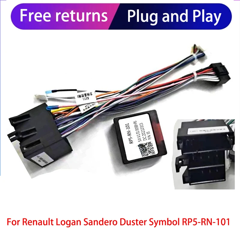 

Car 16pin Wiring Harness Adapter Canbus Box Decoder Radio Power Cable For Renault Logan Sandero Duster Symbol RP5-RN-101