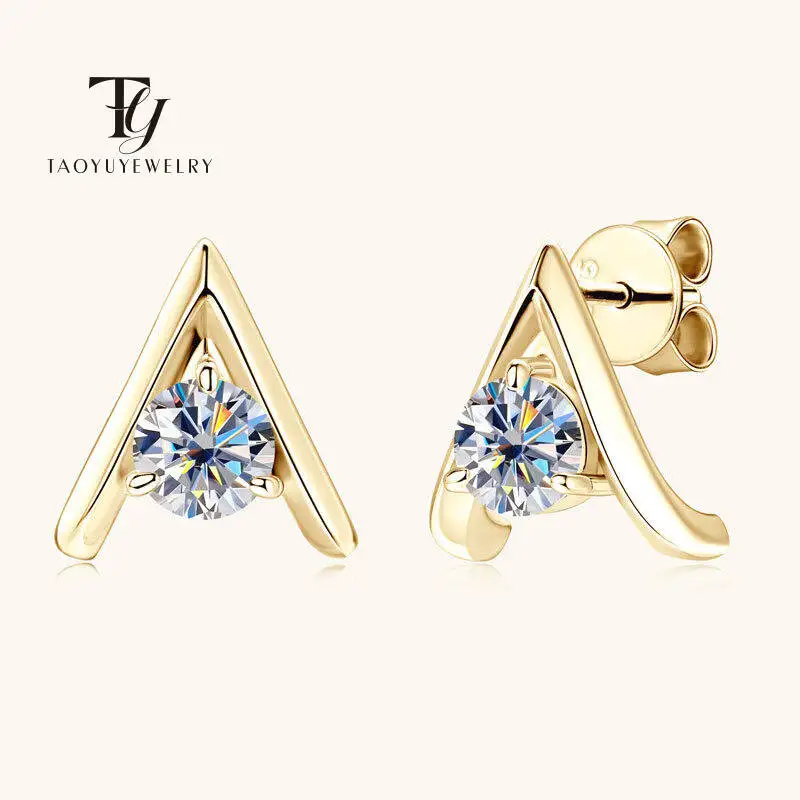

Minimalist 925 Sterling Silver Moissanite Women's Earrings 0.5 Carat *2 Luxury Jewelry Earrings With Certificates Gift For Party