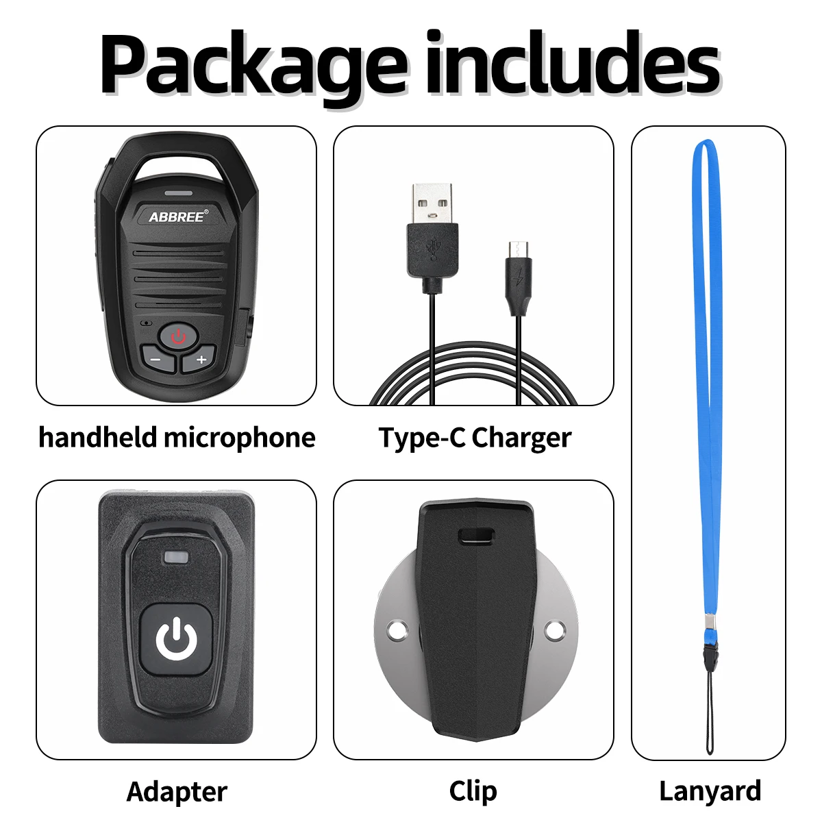 ABBREE Micrófono PTT Bluetooth compatible Baofeng y Quansheng - imagen 5