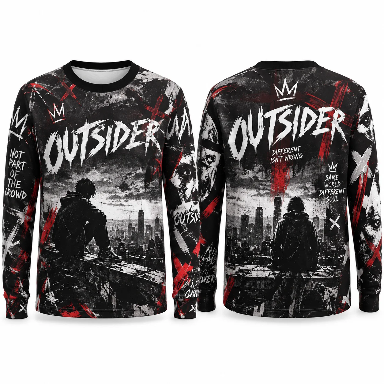 2027 New Men 3D Print Long Sle - Mens Fashion Summer review and price