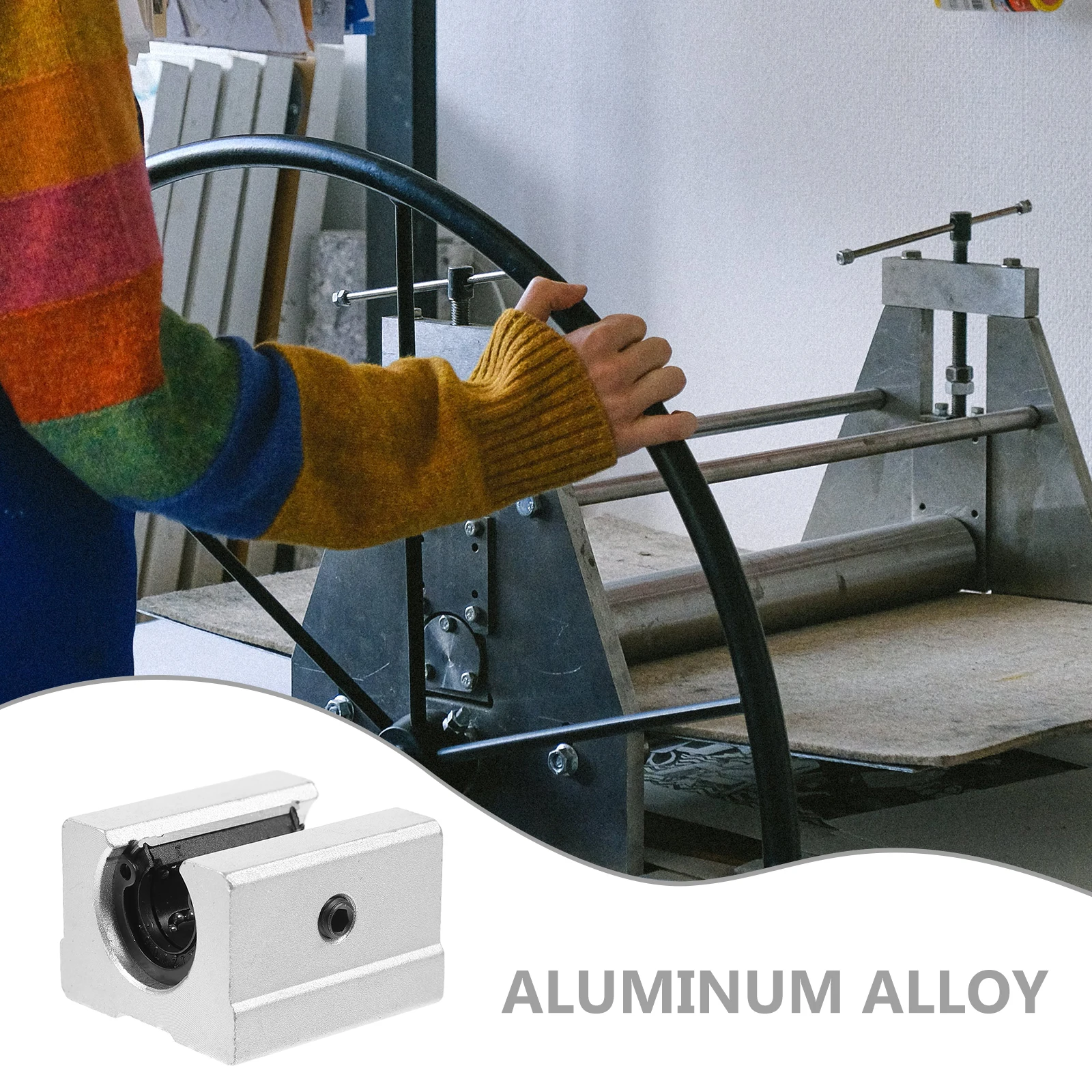 

2pcs Aluminum Alloy Linear Guide Block Open Bearing Slide For Cnc 3D Equipment Linear Slider Block Bearing Support