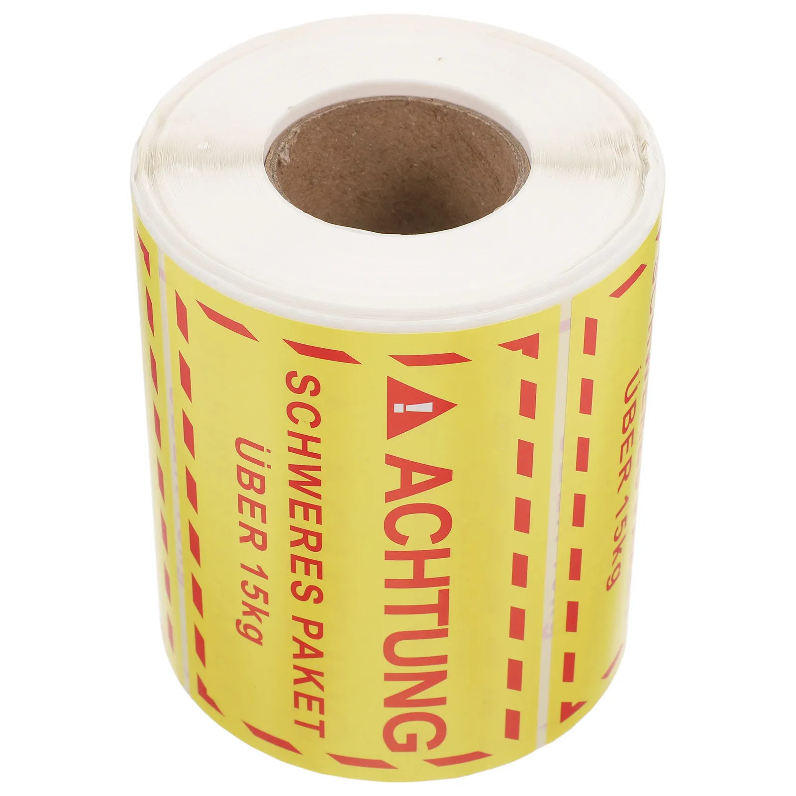 

500 шт. предупреждающих этикеток для доставки, желтые наклейки для посылок с избыточной нагрузкой, высококачественные предупреждающие транспортные этикетки о тяжелой нагрузке