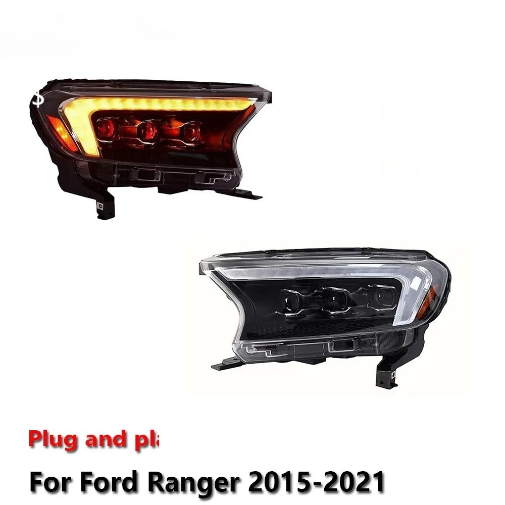 

Car LED Upgrade Headlight Accessories For Ford Ranger 2015-2021 DRL Brake Turn Signal Lamp Plug and Play
