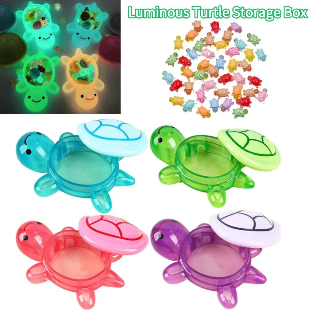NEW SALE Night Glow Large Turtle Luminous Turtles Figurines Resin Craft Glowing Turtle Storage Ornament Landscape Desktop