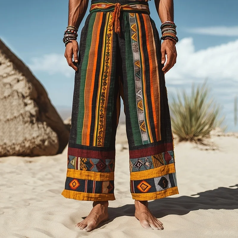 

Мужские традиционные африканские этнические художественные тотемы с 3D принтом, осенние повседневные прямые брюки, летние пляжные брюки S-5XL