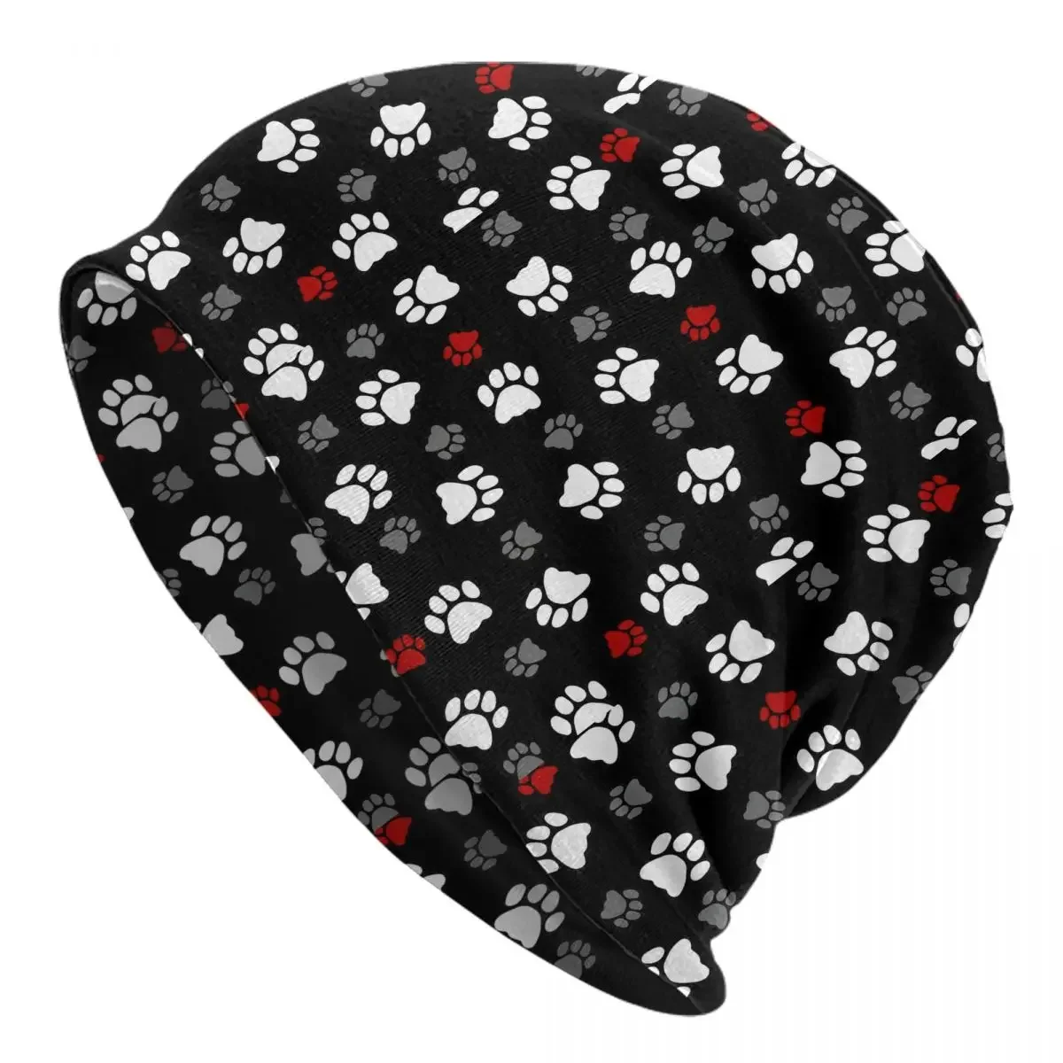 Cute Paw Cap Cat Dog Hip Hop Unisex Outdoor Skullies Beanies Hat Spring Warm Multifunction Bonnet