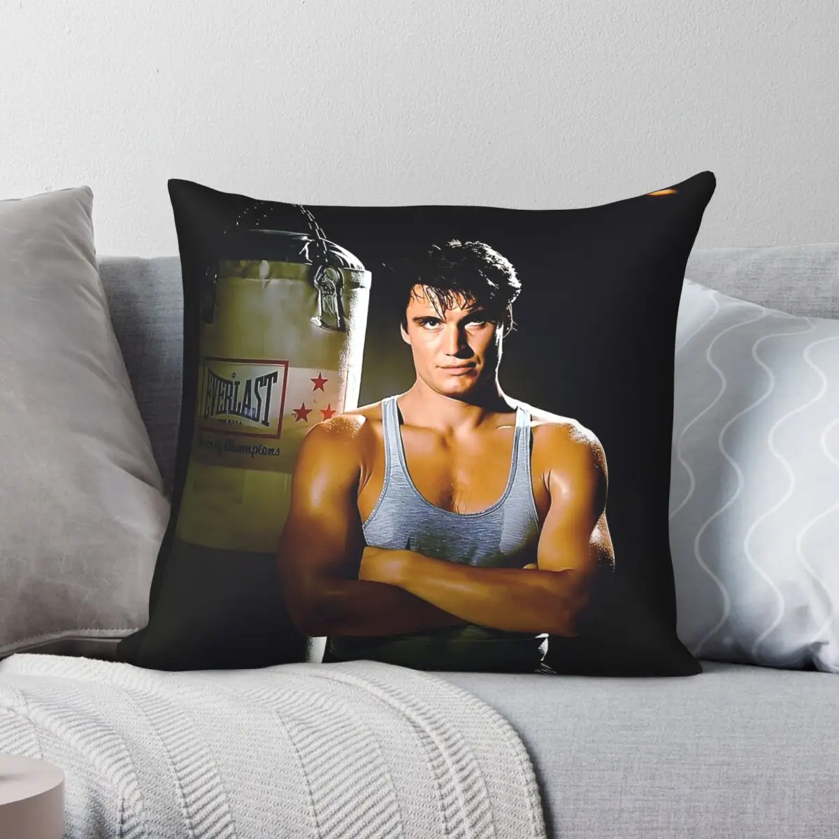 Dolph Lundgren Actor Pillowcase Polyester Linen Velvet Pattern Zip Decorative Throw Pillow Case Car Cushion Cover 45x45