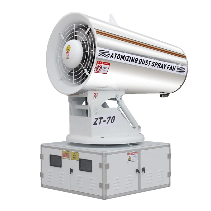 Canhão agricultura personalizado fornecido 100 960 máquina de supressão de poeira de plataforma alta pulverizador de jato de água fixo spray de canhão de nevoeiro