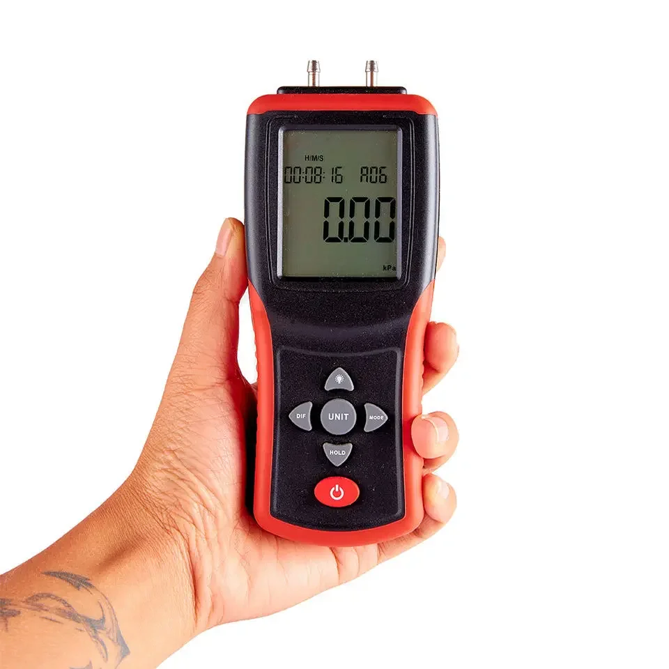 Digital Electronic Handheld Differential Pressure Gauge Digital Air Differential Pressure Gauge Barometer Differential Pressure