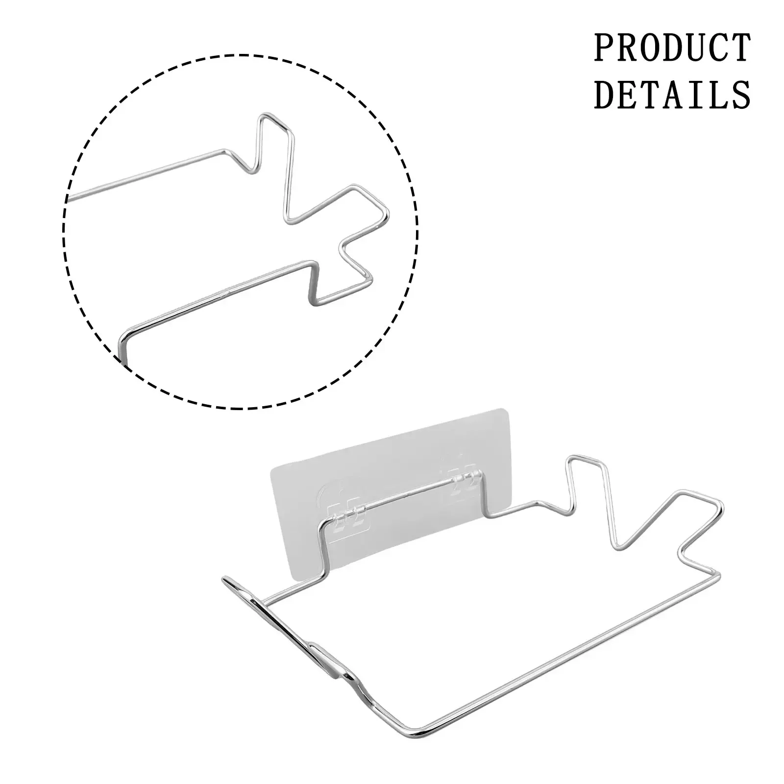 حامل معلق فضي مريح ، تصميم موفر للمساحة ، حامل أكياس قمامة ، أنيق وأنيق