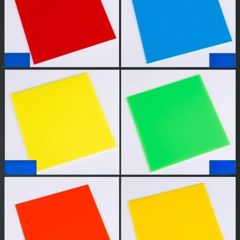 1PC Colorful  Acrylic Sheet PMMA Plastic Plexiglass Tinted Plate for DIY Display Projects Wedding Home Decor  Thickness 2mm 3mm