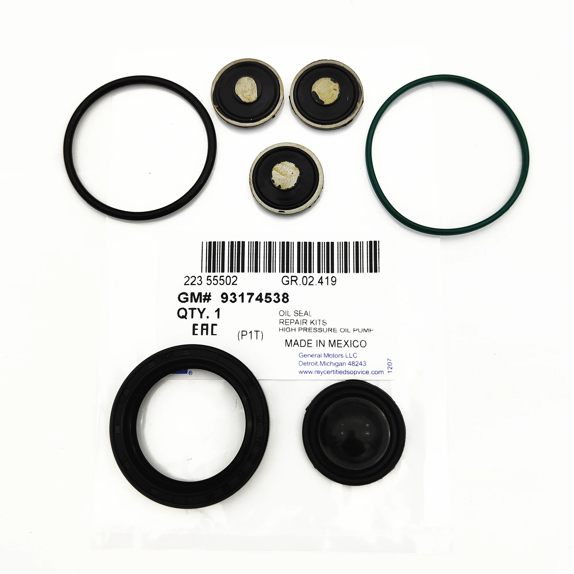 High Pressure Pump Repair Kit Seal For Opel Vauxhall Vectra Zafira 93174538 815049 24465785 Z22YH (2.2) (2.0 HPi)