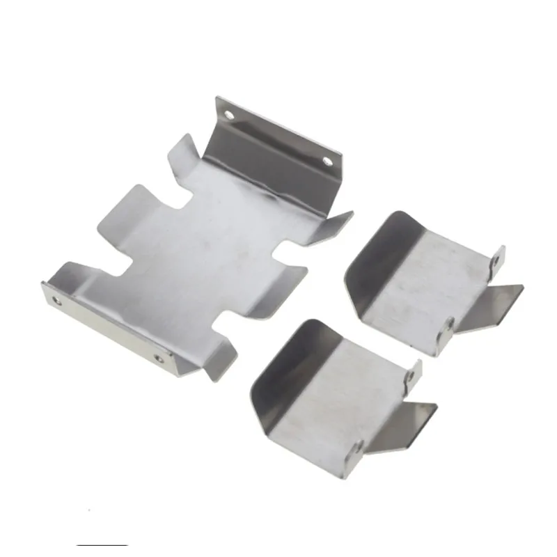 

3pcs Stainless Steel Chassis Armor Axle Protector Skid Plate for MST CFX CMX RC Crawler Car Upgrade Parts