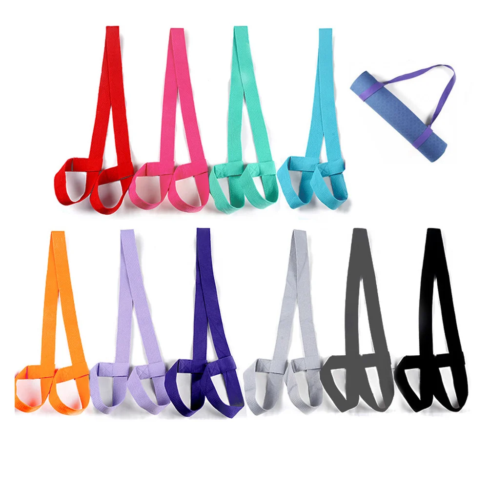 

Exercise Mat Strap Sling 150 X 38 Cm Black Cotton Yoga Mat Carrier Adjustable Secure Lightweight Skin-Friendly Daily Use