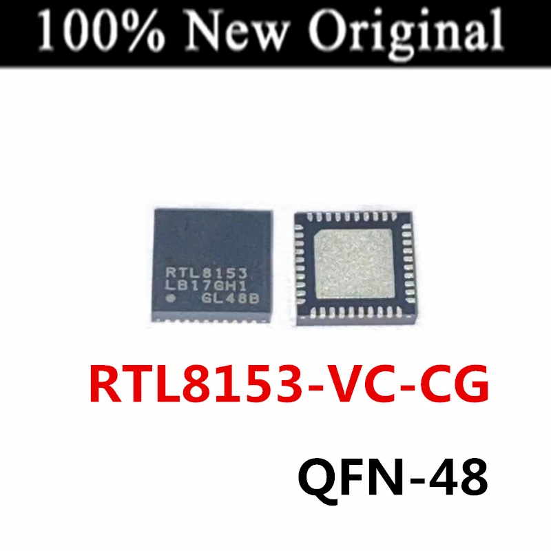 5PCS/Lot     RTL8153    RTL8153-VC      RTL8153-VC-CG    QFN-48    New original Gigabit Ethernet controller chip