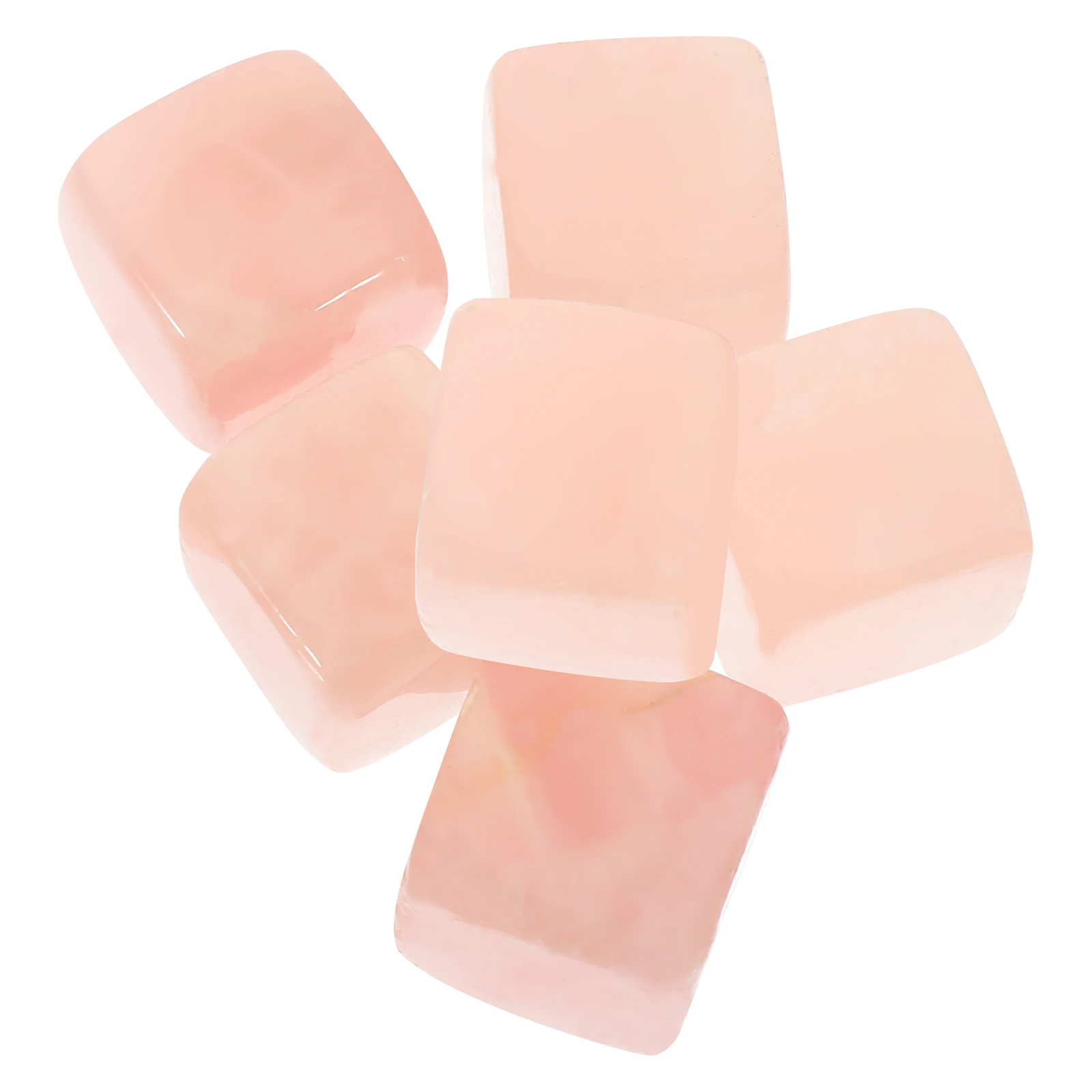

6 pcs 6 Pieces Crystal Ice Cubes 0.8 Inch Reusable Quartz Stones for Whiskey Bartending Accessories Gift Set