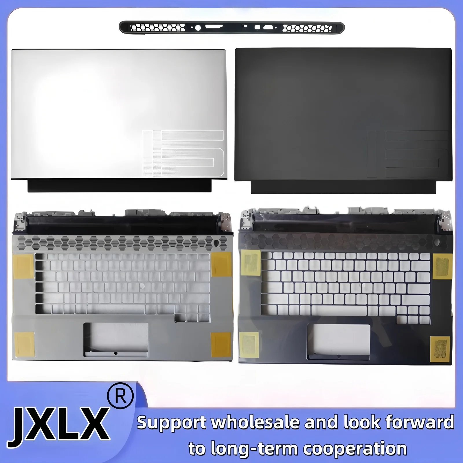 

JXLX ® Новинка для ноутбука Dell Alienware M15 R3, задняя крышка с ЖК-дисплеем, верхний чехол/крышка для упора для рук/вентилятор горячего воздуха 0VGKFM 0X2MYH 025PRP 06RH0N T17R7