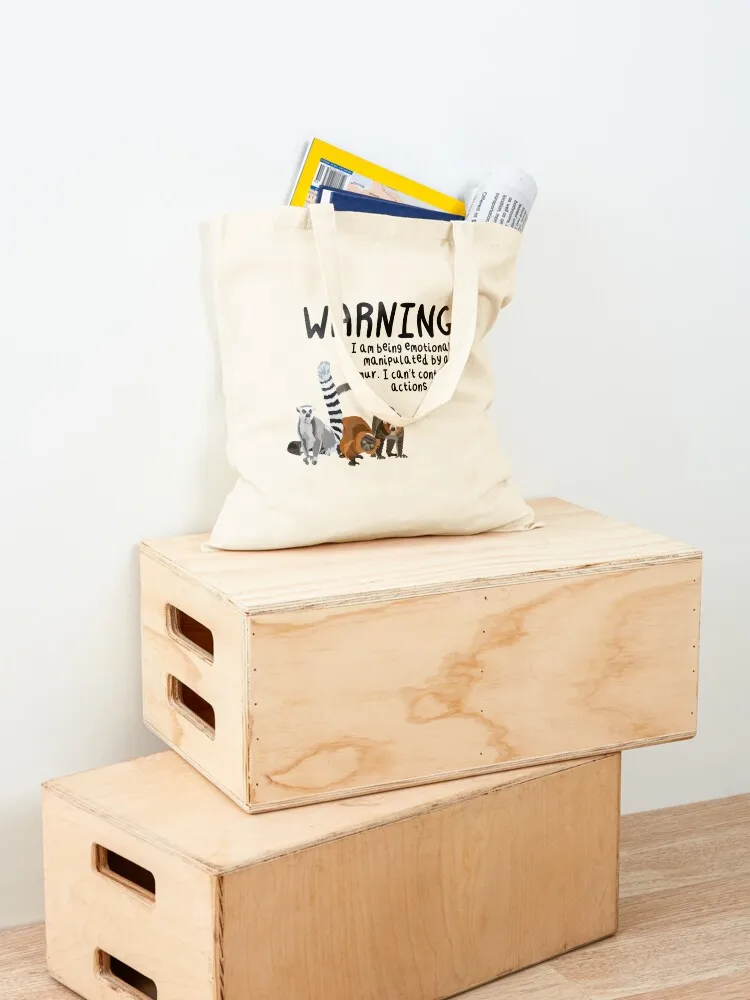 L مخصص لشاشة حمل حقيبة الليمور القماشية القابلة للتخصيص للمتسوقين #4