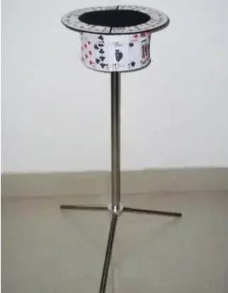 Collapsible Card Top Hat Stand - Side Table, Magic trick,illusions,magic table,close up,comdy,props,Magia Toy,Joke,Classic Magie