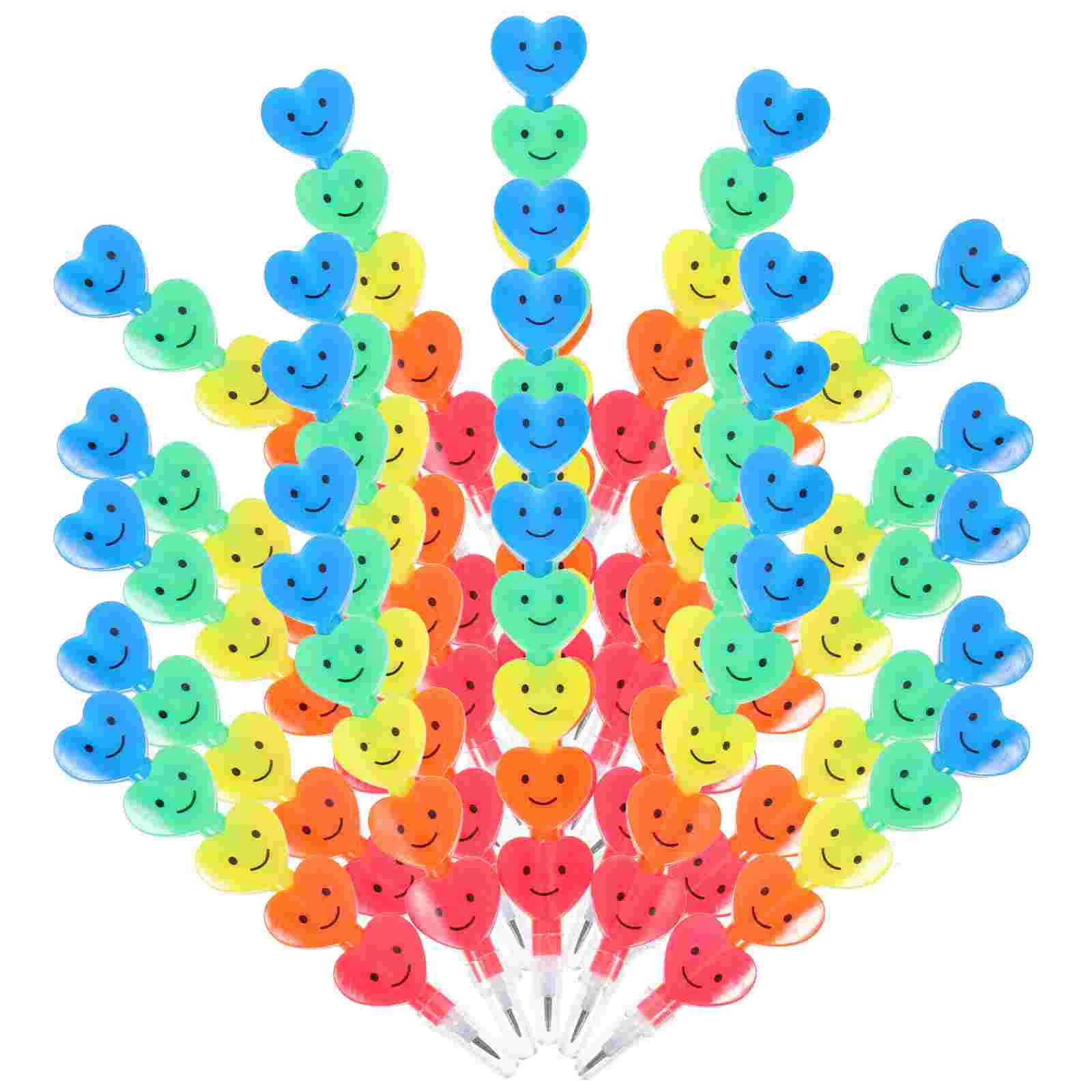 20 Pcs Stitching Stackable Pencils Student Mechanical Students Writing Plastic Cartoon