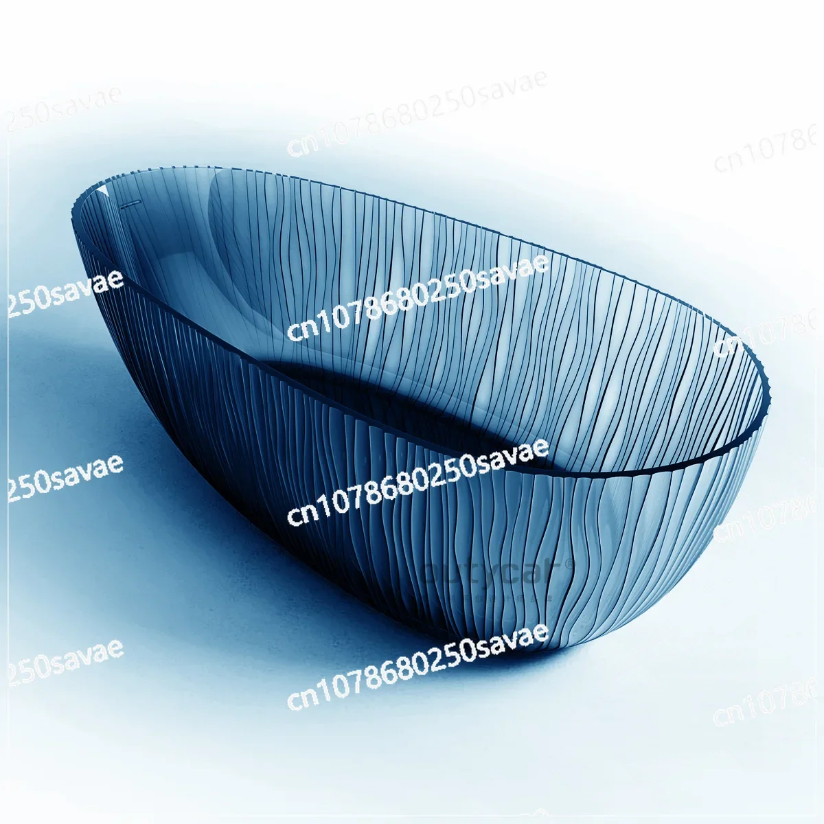 

, Bathroom, Hotel, B & B, Color Egg-Shaped Transparent Bathtub for Adult