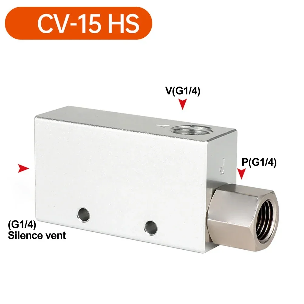 Vacuum Generator Air Exhaust Ejector Pressure Pneumatic CV-10HS CV-15HS CV-20HS CV-25HS Control Valve Air Tools