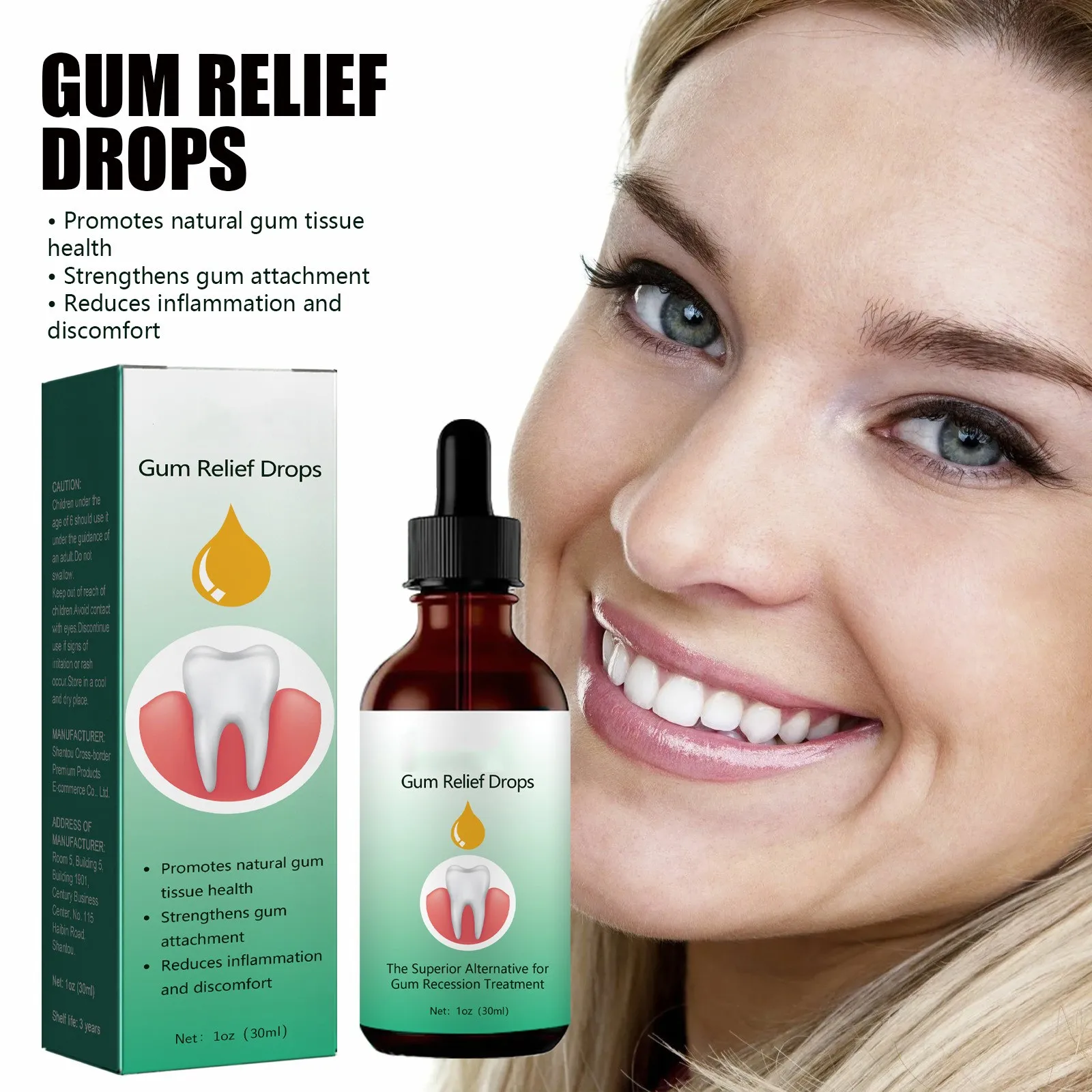 Dentizen Regrowth Drops Gums For Receding Gums Oil Pulling For Teeth And Gums Rejuvenate Your Gums With Ease-30ml