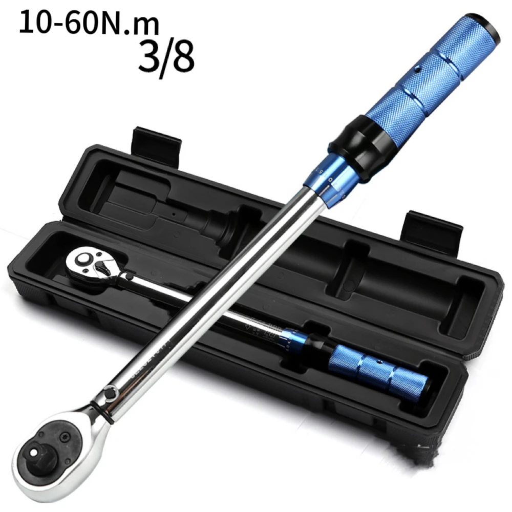 

10-60N.m Torque Wrench 3/8Industrial grade adjustable torque wrench with precision in kilograms for auto repair mechanical tools