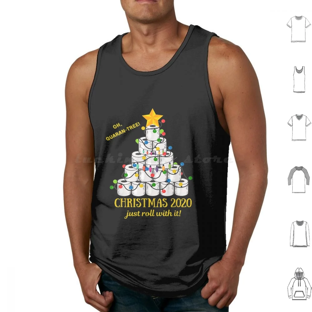 2020 Quarantine Christmas Toilet Paper Tree Tank Tops Vest Sleeveless 2020 Quarantine Christmas Toilet Paper Tree 2020