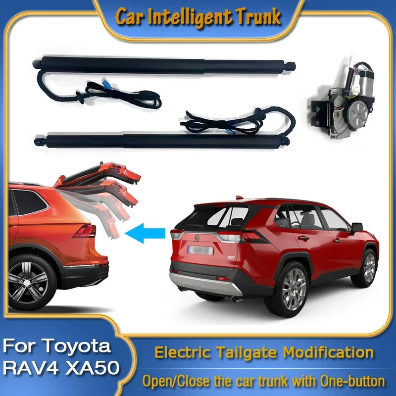 

For Toyota RAV4 WildLander XA50 2018~2024 Car Power Trunk Opening Electric Suction Tailgate Intelligent Tail Gate Lift Strut