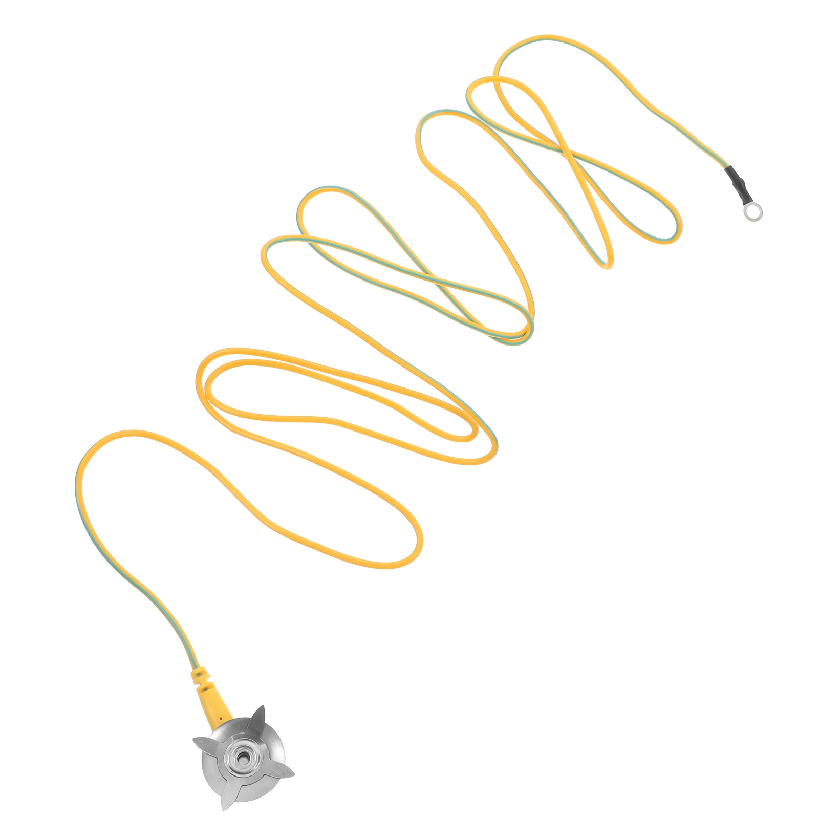 كابل أرضي PVC بإبزيم تأريض مضاد للكهرباء الساكنة، كابل بلاستيكي بطول 18 مترًا، سلك أجهزة كهربائية، بلاستيك خفيف الوزن