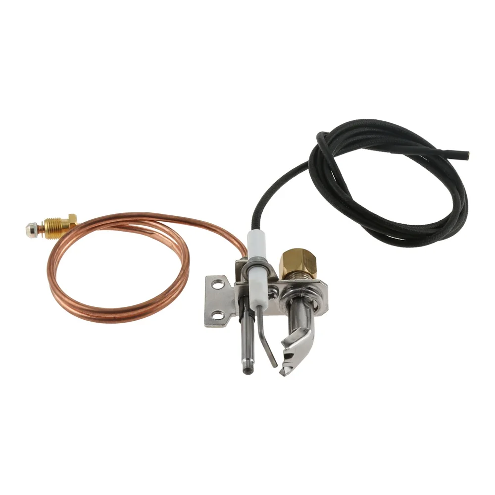 

Propane Gas Pilot Burner Assembely with Pilot Thermocouple and Tubing Spark Ignitor Replacement for Water Heater Pilot Assembely