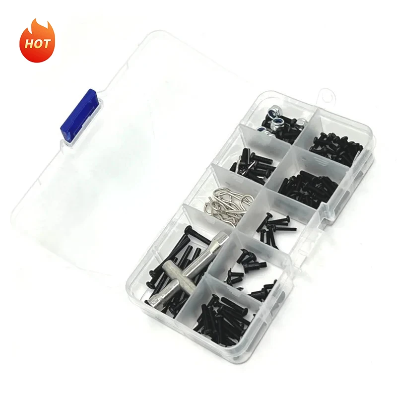 For SCY 16101 16102 16103 16104 16106 16201 JJRC Q130 Model toy Parts Accessories RC Car Tools and Metal screws Nut box kit