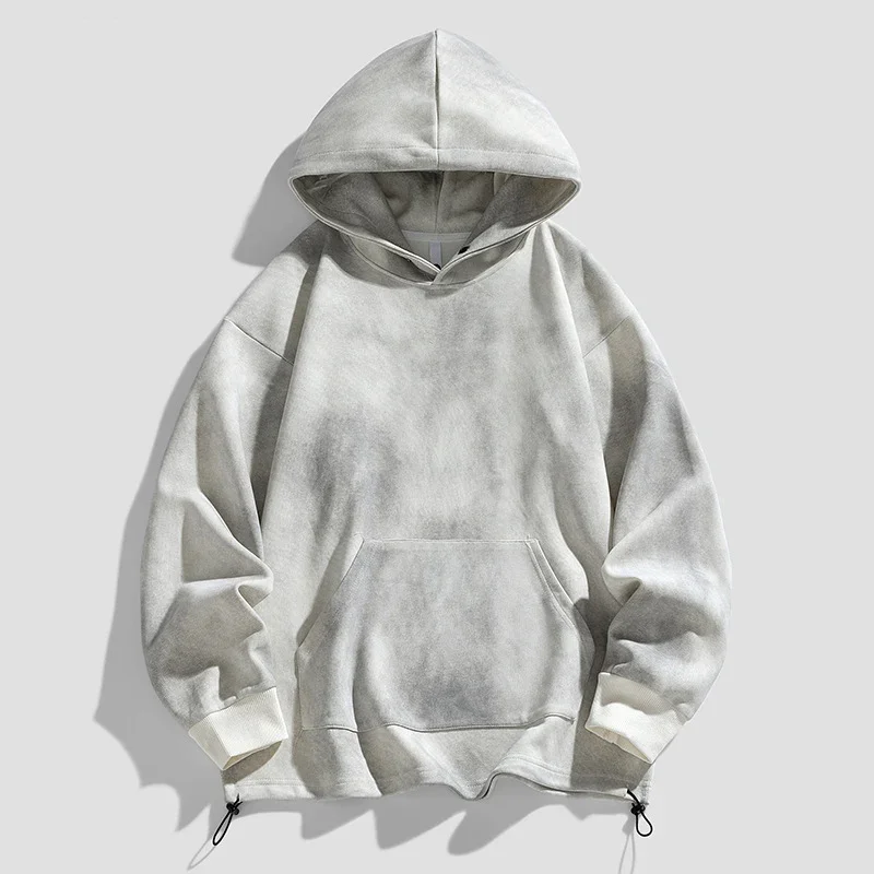 

Spring Vintage Sweatshirts Men Tie-dye Design Loose Fit Retro Couple Hoodies for Men Sports Clothing
