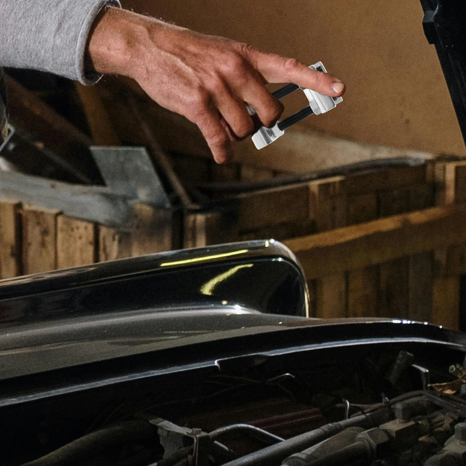 

1 Pair Strut Compressor Adjustable Coil Spring Spacer Shock Absorber Tool Compact Lightweight Carbon Steel Mini Coil Compressor