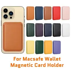 Magsafe Series Magnetic Leather Card Holder Wallet Case for iPhone 15 14 Plus 13 12 Pro Max