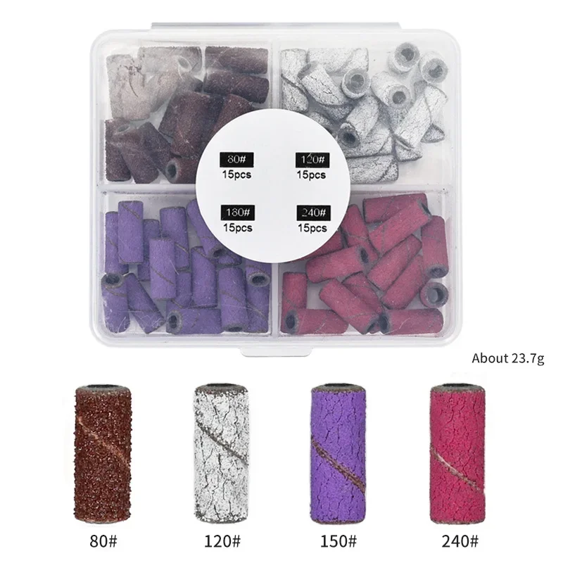 Mini bandes de ponçage pour ongles, mandrin pour manucure, porte-anneau en papier de verre, acier inoxydable, outils d'art des ongles, accessoires de perceuse à ongles, 3.1mm