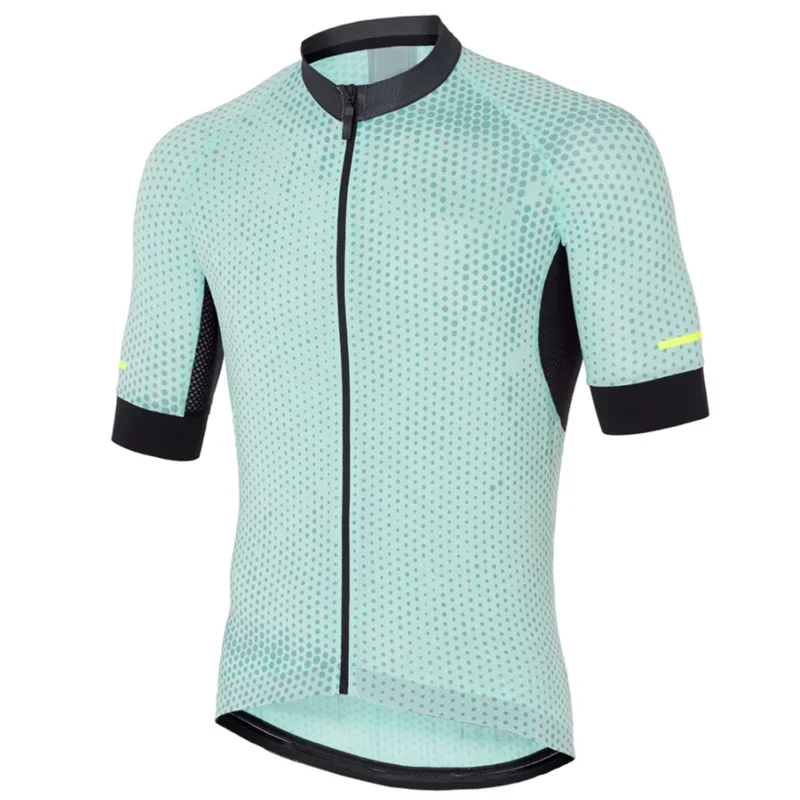 New Biking Jersey Short Sleeve Cycling Jersey Seamless Process With Open Cell Mesh Fabric