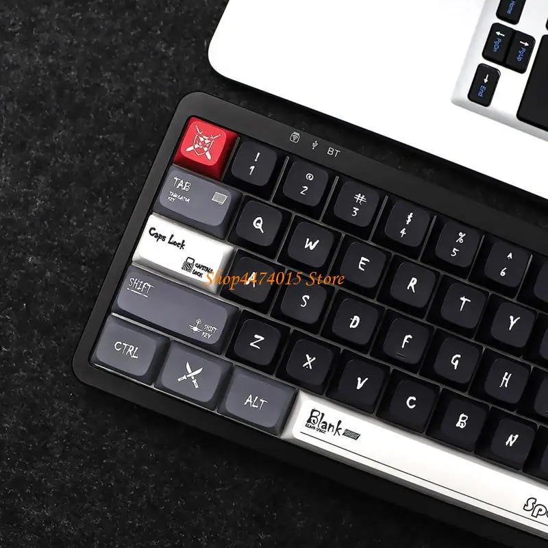 

K1AA 133 Keys PBT Keycaps 6.25U 7U Split Spacebar for Mechanical Keyboard Diy Keycap