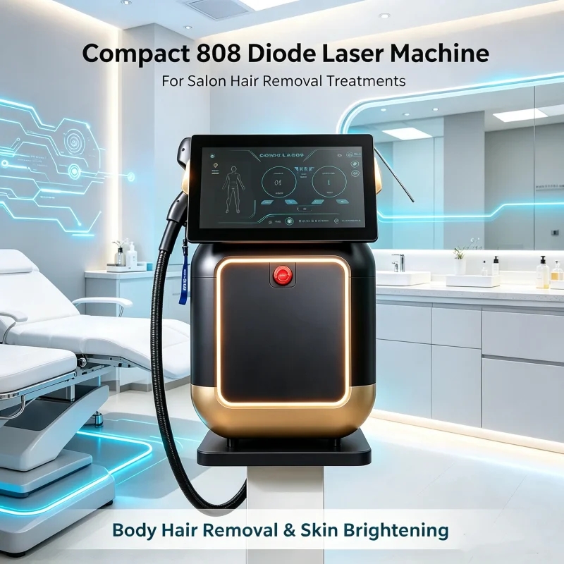 Diode Laser Hair Removal Machine 808nm 1200W Permanent Freezing Point Thigh Hair Removal Tool for Smooth Silky Skin